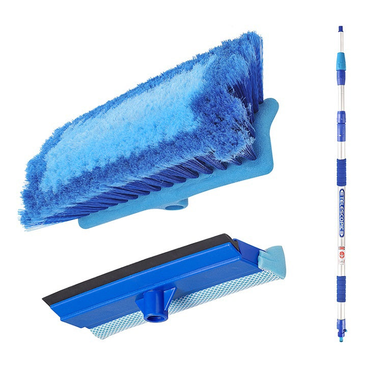 Proplus producten telescopische wasborstelset 3mtr incl sponstrekker