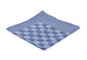 Producten theedoek blok 65x65cm blauw 6 stuks