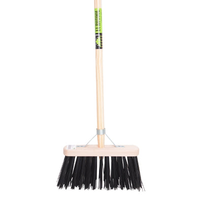 Mm eurotool producten bezem fsc 29cm zwart ppn mm plussteel 150cm
