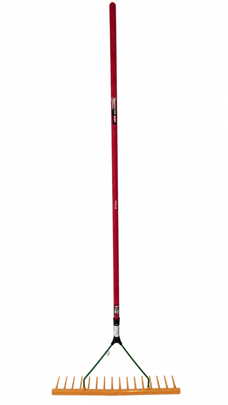 Mm eurotool producten polyhark met egaliseerkant 64cm met glasfibersteel 150cm
