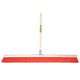 Mm eurotool producten bezem 100cm rood nylon plusstokhouder mm plussteel 150cm