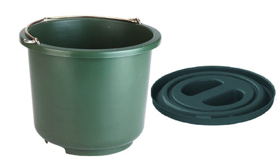 Abi producten emmer stal bouw stel kunststof groen 12l