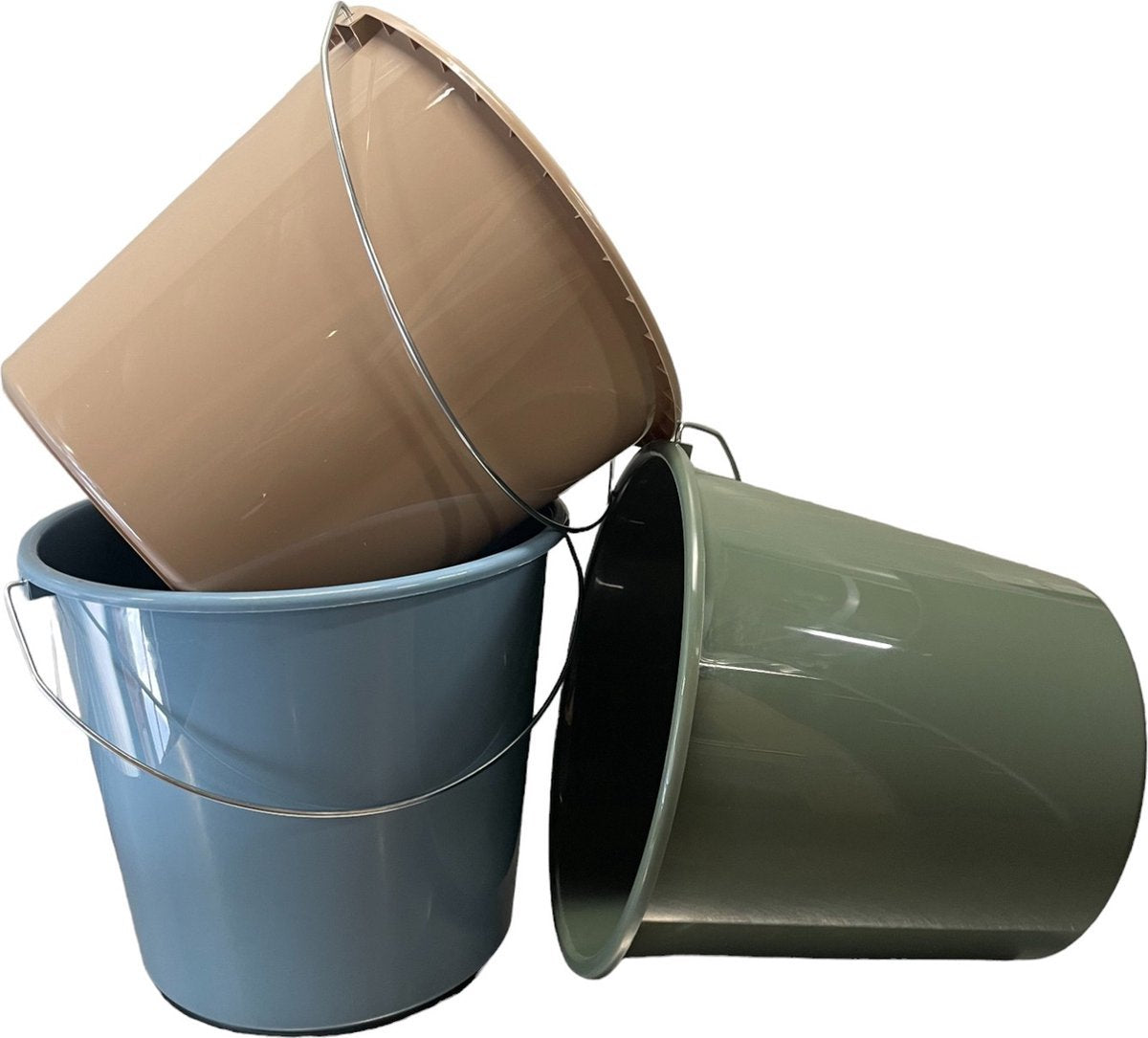 Producten huishoudemmer kunststof 5 liter eco kleuren