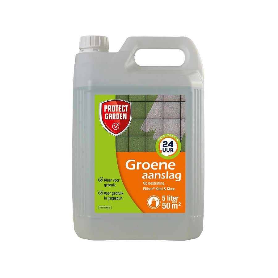 Protect garden producten flitser kant en klaar groene aanslag 5ltr