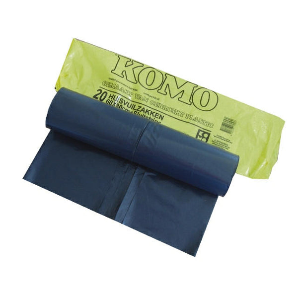 Producten huisvuilzakken komo grijs 20st