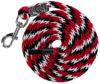 Abi producten halstertouw mustang karjn haak rood zwart wit