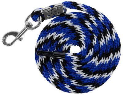 Abi producten halstertouw mustang karjn haak royaalblauw zwart wit