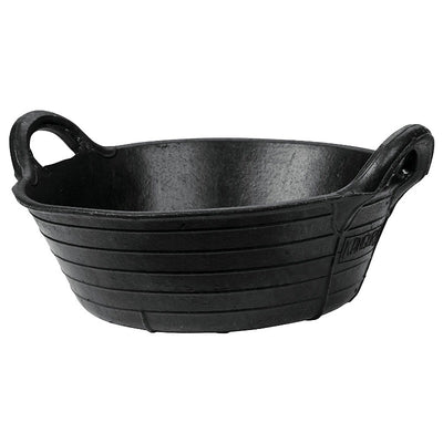 Producten rubber voerbak zwart 11l