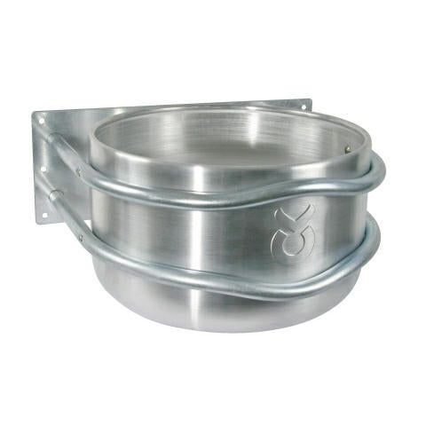 Producten voerbak aluminium rond wandmodel
