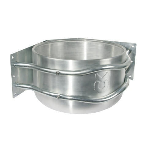 Producten voerbak aluminium rond hoekmodel