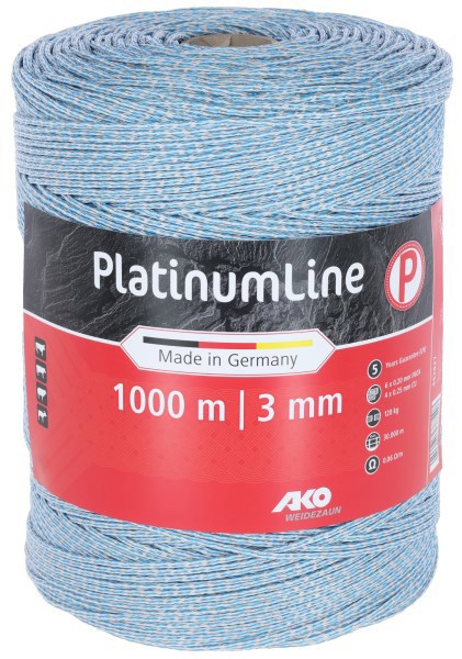 Ako producten platinumline schrikdraad litze wit blauw 1000m