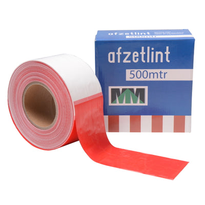 Producten afzetlint roodwit mm 8cm 500m