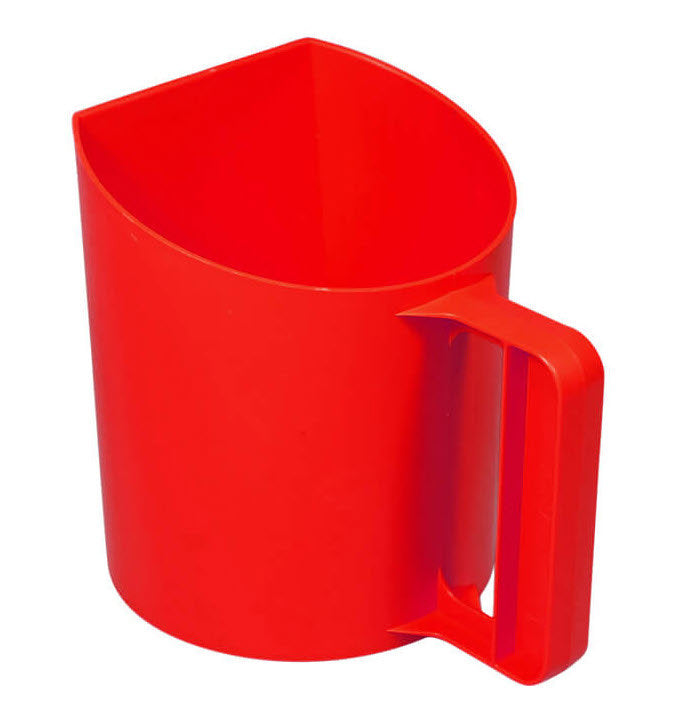 Producten meelschep voerschep 1kg bekermodel rood
