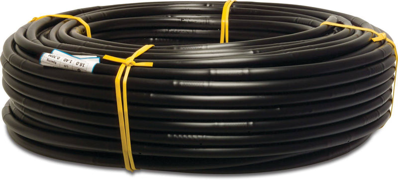 Producten druppelbevloeiingsslang pe 16mm x 115mm 23ltrh a 25m