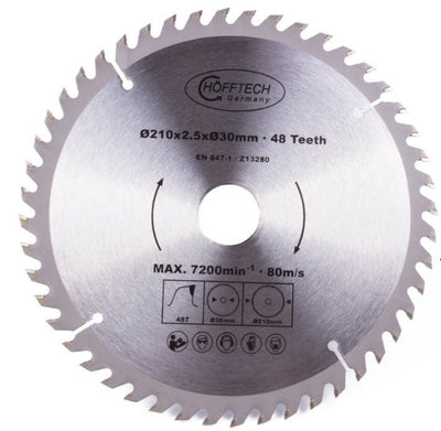 Producten cirkelzaagblad 210mm 48tds