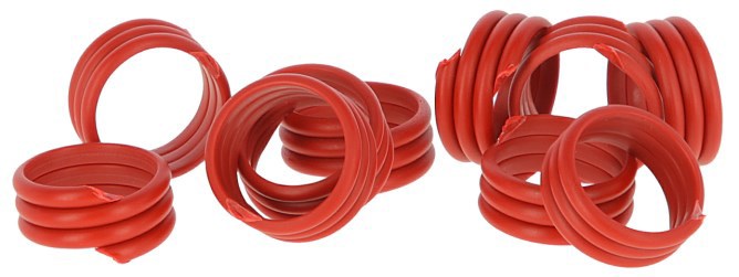 Producten kippenringen 16mm rood 20 stuks