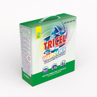 Tricel producten waspoeder voor wit kleur 4 5kg