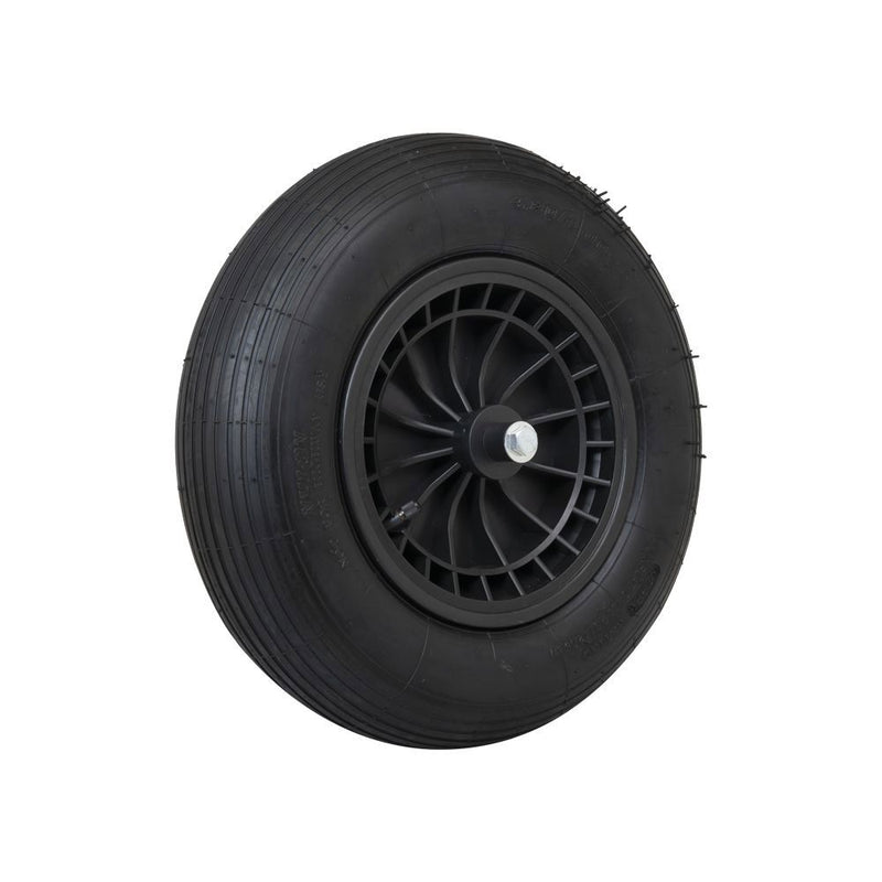Producten wiel 400x8 2ply band kunststof velg zwart as 13cm mm