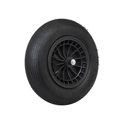 Producten wiel 4 00x8 2ply band kunststof velg zwart as 13cm mm