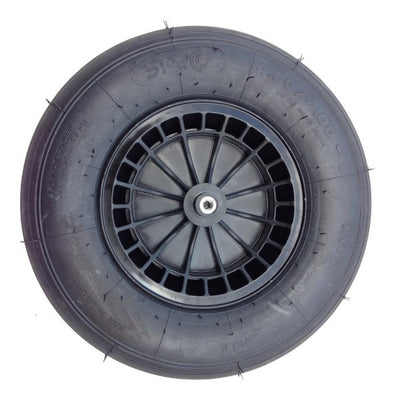 Fort producten wiel 480400x8 2ply band kunststof velg zwart as 13cm