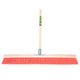 Mm eurotool producten bezem 80cm rood nylon plusstokhouder mm plussteel 150cm