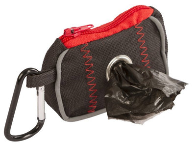 Abi producten poepzak dispenser zwart rood nylon