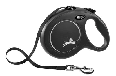 Flexi producten rollijn new classic band zwart l 8 meter tot 50kg