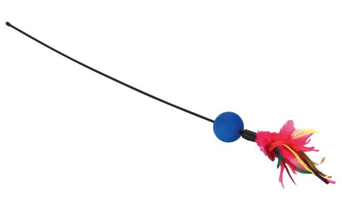 Producten veren plumeau 51cm met rammelaar