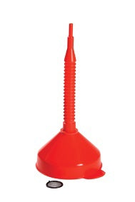 Producten trechter met flexibele tuit en zeef 160mm