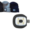 Producten commandomuts gebreid uni kleur met led lamp oplaadbaar