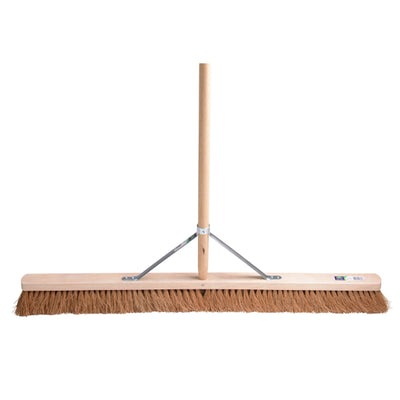 Mm eurotool producten kamer zaalveger fsc 100cm hout cocos mm met steel 160cm