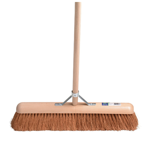 Mm eurotool producten kamer zaalveger fsc 60cm hout cocos mm met steel 150cm