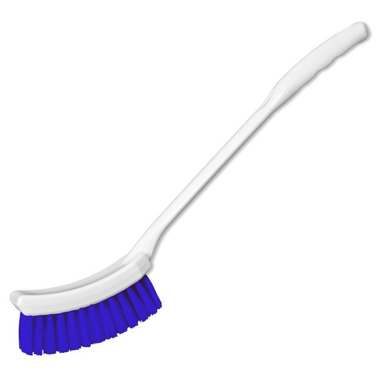 Falconbrush producten hygiene handborstel lange steel 40cm blauw
