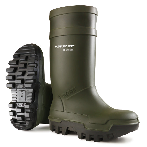 Dunlop c662933 thermo + purofort s5 full safety groen - maat 42 (uk8) - 15.032.047.08