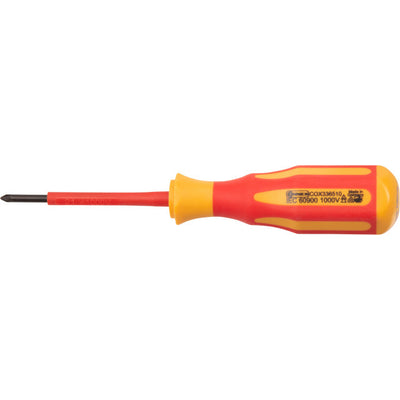 Connex producten schroevendraaier kruis pz1 80mm geisoleerd 1kv