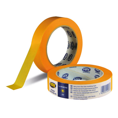 Hpx producten afplakband masking tape 4400 oranje 25mm x 50m