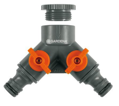 Gardena producten 2 weg ventiel 21 mm 1 2 en 26 5 mm 3 4