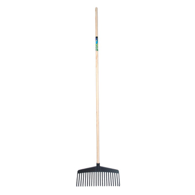 Mm eurotool producten bladhark mm pa 38cm 21 tds zwart met steel 150cm