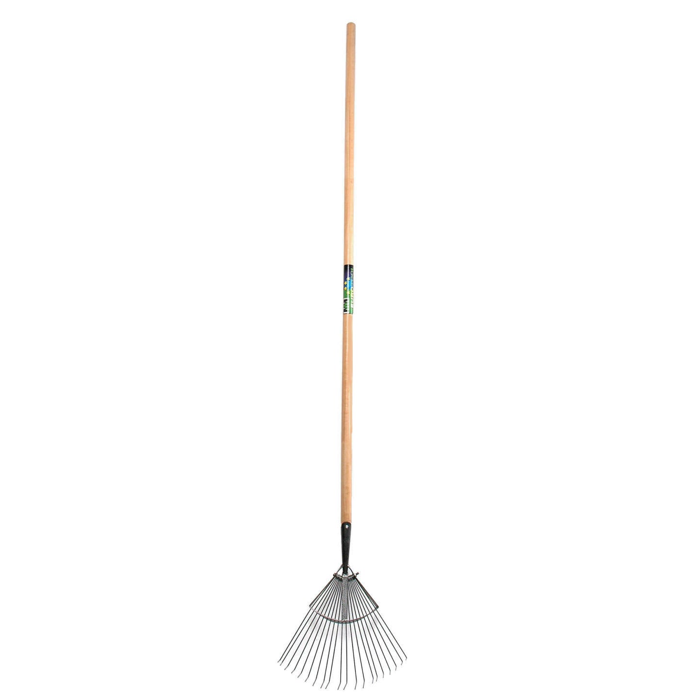 Mm eurotool producten gazonhark mm prof 20tds rond met steel 160cm