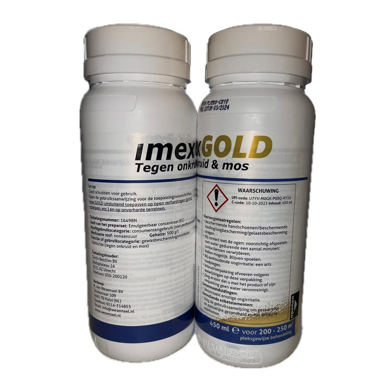 Producten imex gold tegen onkruid en mos 450ml