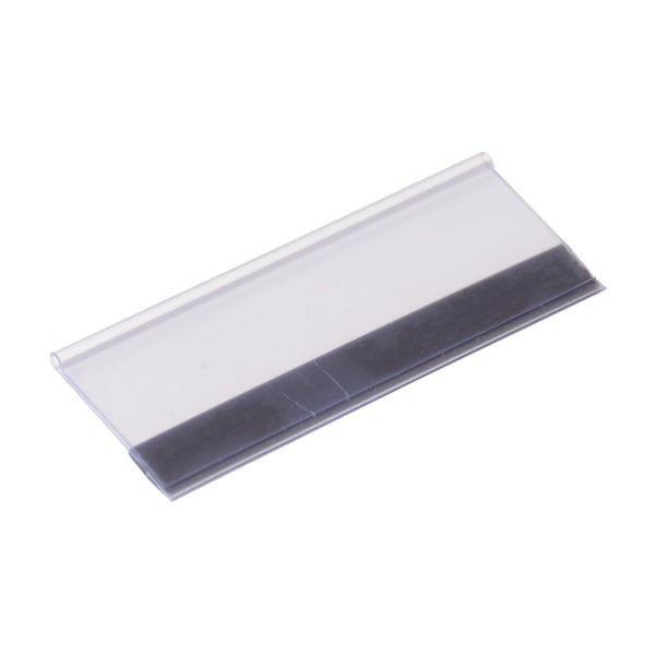Producten prijsstrip 100x38mm transparant met magneettape