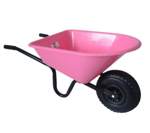 Producten kinderkruiwagen mm roze metaalkunststof