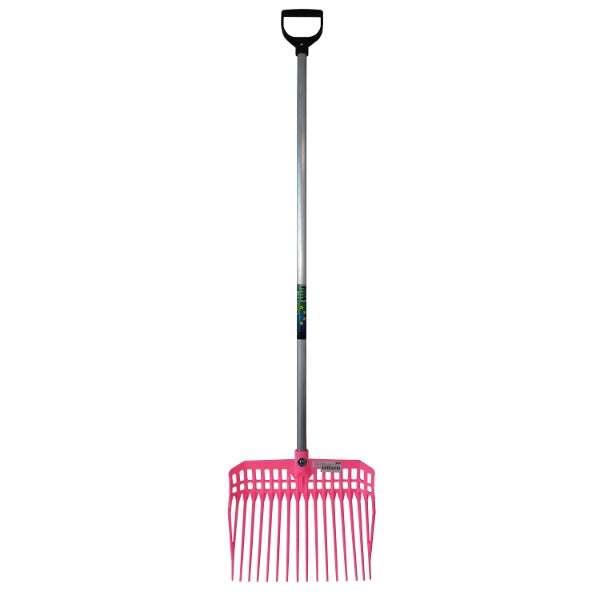 Mm eurotool producten vijgenvork kunststof mm roze met aluminium d steel
