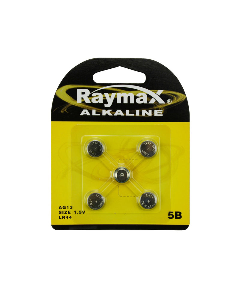 Raymax producten knoopcel batterij 1 5v ag13lr44 5 stuks