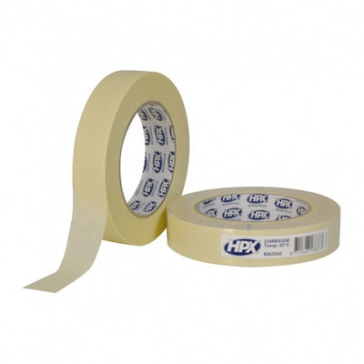 Hpx producten afplakband masking tape 100 c cr%c3%a8mewit 50mm x 50m