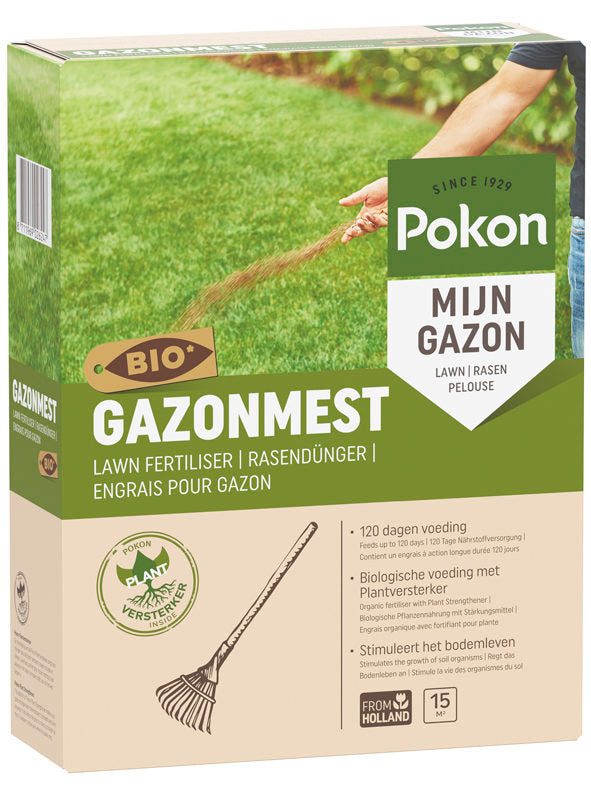 Pokon producten bio gazonmest voor 15m2 1kg