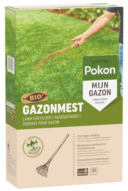 Pokon producten bio gazonmest voor 30m2 2kg