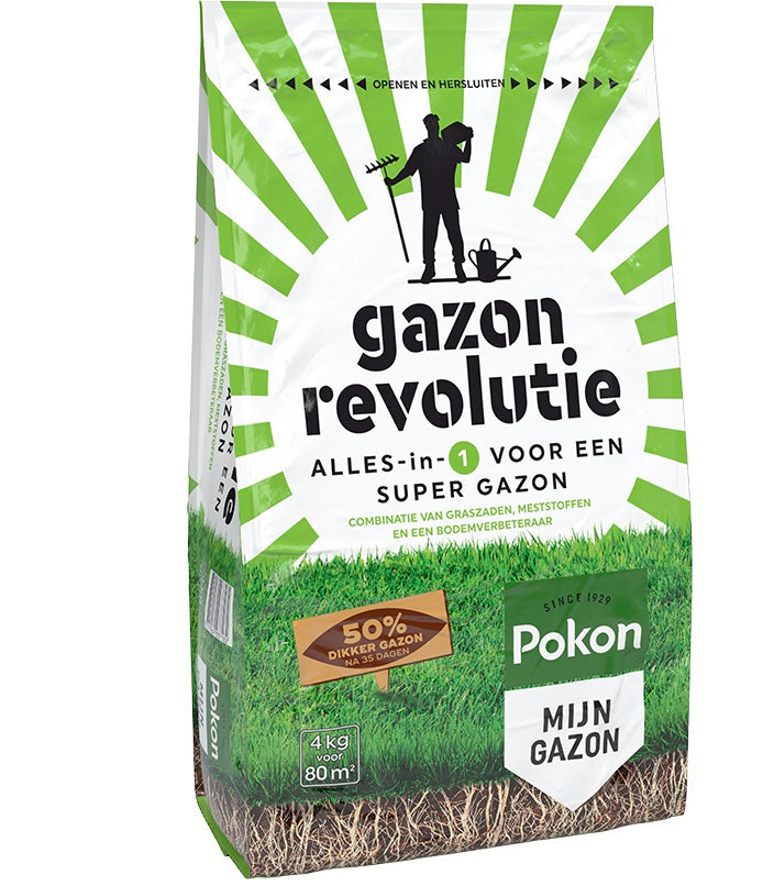 Pokon producten gazon revolutie 4kg voor 80m2