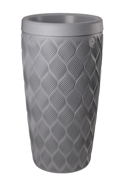 Producten regenton flow platinumgrijs 240l incl plantenbak