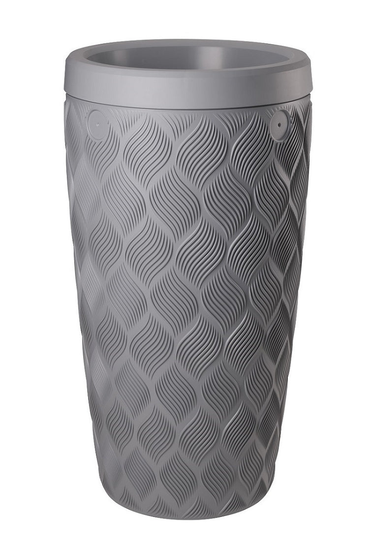 Producten regenton flow platinumgrijs 240l incl plantenbak